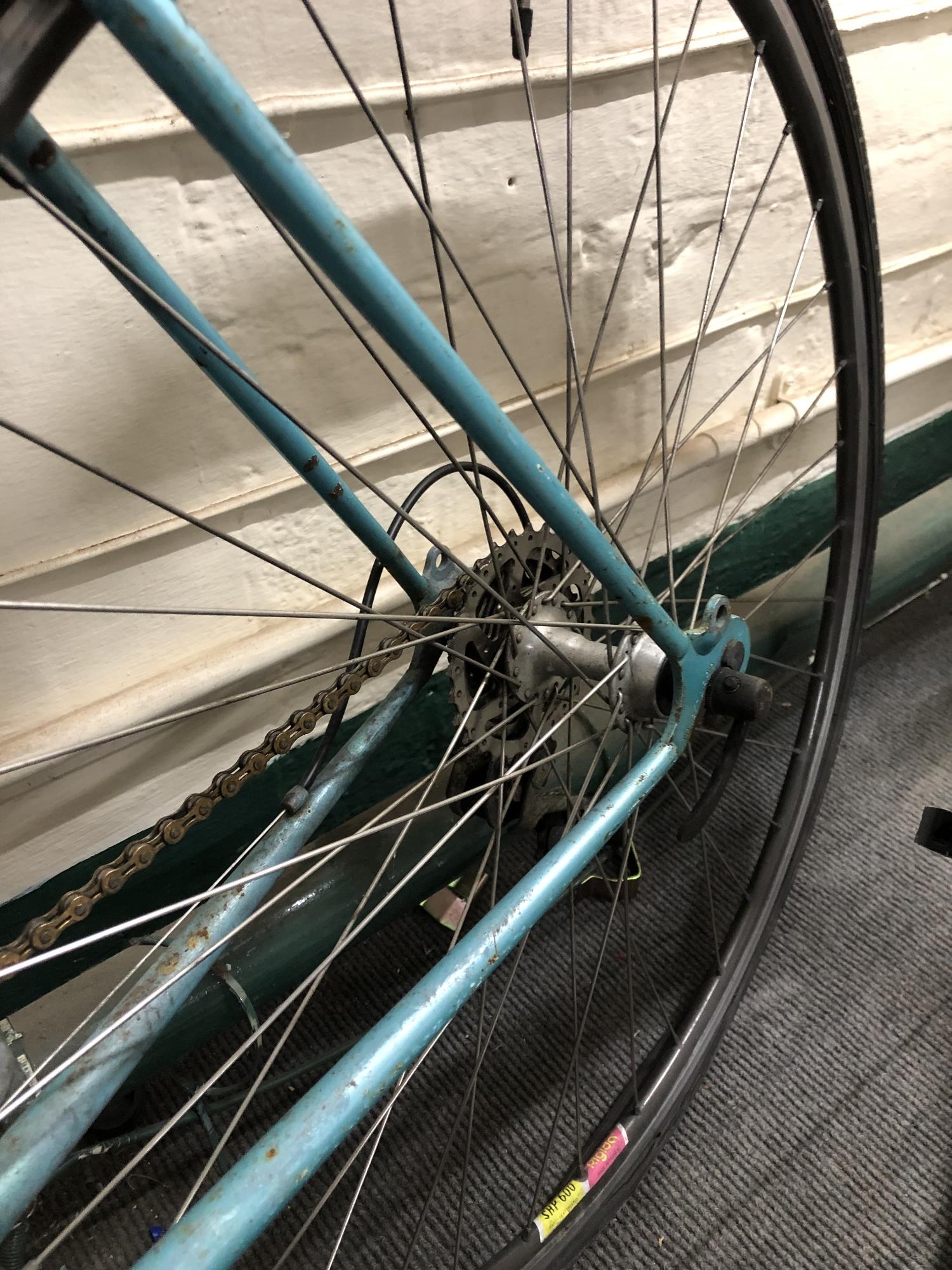 A 20th century gent's Peugeot racing bike with leather Bella Italia saddle - Image 11 of 14