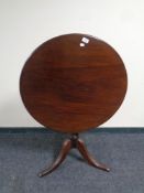 A 19th century mahogany turn top occasional table