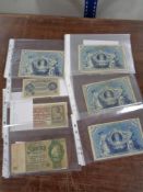 A quantity of German 20th century bank notes