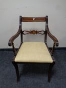 A Regency style carver armchair