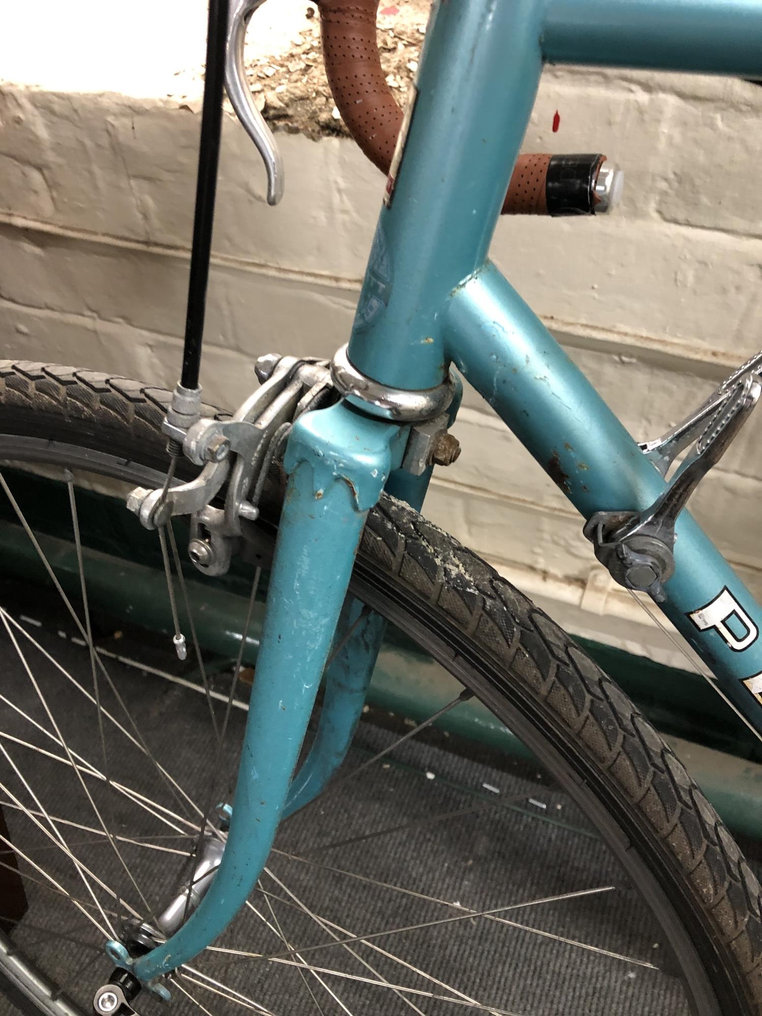 A 20th century gent's Peugeot racing bike with leather Bella Italia saddle - Image 2 of 14