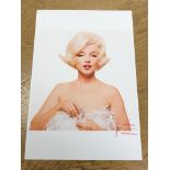 Bert Stern - Marilyn with Feathers, limited edition photographic print, signed and numbered 5/36,