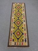 A Maimana kilim runner,