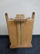 An artist's box with easel