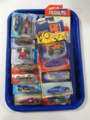 A tray of Hot Wheels die cast vehicles