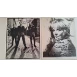 POP MUSIC, signed promotional photos, 22 signatures, inc. David Essex, Sony, Petula Clark, Acker