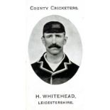 TADDY, County Cricketers, H. Whitehead (Leicestershire), Imperial back, VG