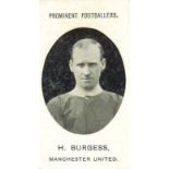 TADDY, Prominent Footballers, Burgess (Manchester United), Imperial back, no footnotes, G