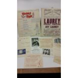 THEATRE, The Laurey Puppets selection, inc. programmes, advert flyers, ticket; many York Gate