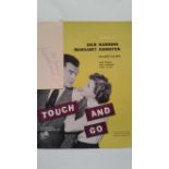 CINEMA, signed piece by Jack Hawkins, with magazine page for Touch & Go, VG, 2