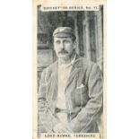 FAULKNER, Cricketers, No. 11 Lord Hawke (Yorkshire), small corner crease, about G