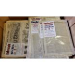 NEWSPAPERS, selection, 1790s-1920s, inc. many Daily Graphic; London Chronicle, Berrows Worcester
