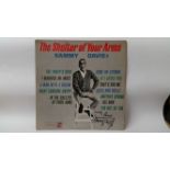 POP MUSIC, signed LP by Sammy Davis Jr., The Shelter of Your Arms, to front cover, record present,