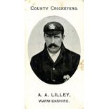 TADDY, County Cricketers, Kinneir & Lilley (both Warwickshire), mixed backs, G to VG, 2