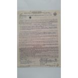 POP MUSIC, signed contract by Jerry Lee Lewis, 12th Jan 1968, five pages, for a show on 4th May at