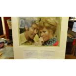TELEVISION, Some Mothers Do Ave Em, signed white cards by Michael Crawford & Michelle Dotrice,