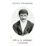TADDY, County Cricketers, Mr. A.H. Hornby (Lancashire), Imperial back, a.c.m., G