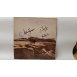 POP MUSIC, Moody Blues, signed LP, Seventh Sojourn, four signatures, Justin Hayward, Graeme Edge,