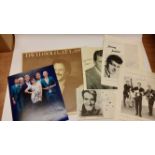 POP MUSIC, signed colour photos, pages from magazines etc., inc. John Barry, Jimmy Justice, Karl
