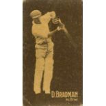 HOADLEY, Test Cricketers (1933), Australian players (complete), brown tint, creased (2), scuffing to