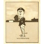 HILL, Caricatures of Famous Cricketers, complete, large, VG to EX, 50