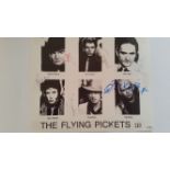 POP MUSIC, signed promotional photos, 19 signatures, inc. Steve Harley, The Flying Pickets (6),