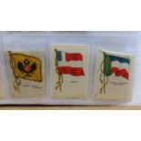 SILKS, National Flags selection, mainly Phillips & ATC, mainly medium, duplication, in modern album,