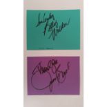 COUNTRY MUSIC, signed colour cards, inc. Billy Walker, =Johnny Bush, Donna Fargo, Jean Shepard,