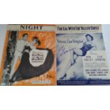 CINEMA, signed sheet music booklets, inc. Lana Turner (The Merry Widow), Cyd Charisse (Viva Las