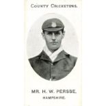 TADDY, County Cricketers, Mr. H.W. Persse (Hampshire), Imperial back, G