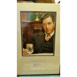 CINEMA, The Godfather, signed white card by Al Pacino, overmounted beneath colour photo, half-length