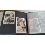 CINEMA, postcards, actors & actresses, inc. June Allyson, Lauren Bacall, Ingrid Bergman, Helena