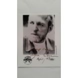 POP MUSIC, signed promotional photo by Joe Cocker, h/s, 8 x 10, inscribed, EX