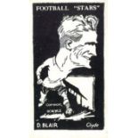 BARRATT, Football Stars, Blair (Clyde), Sweets are Pure back, no colouring, VG