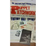 THEATRE, The Laurey Puppets selection, inc. programmes, advert flyers, tickets; Factory Hall (