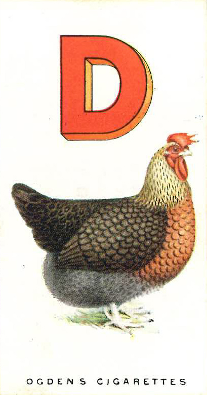 OGDENS, Poultry Alphabet, complete, EX, 25