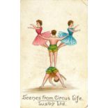 LUSBY, Scenes from Circus Life, CSGB H.264-8, printed back, corner knocks, about G