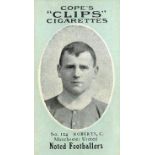COPE, Noted Footballers (Clips), No. 124 Roberts (Manchester United), 282 back, G