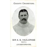 TADDY, County Cricketers, Hazlerigg & de Trafford (both Leicestershire), Imperial backs, VG, 2