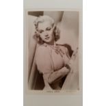 CINEMA, signed postcard by Carole Landis, Picturegoer 1433, EX