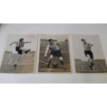 FOOTBALL, press photos showing Len Shackleton (3) & Willie Watson, each in training for Sunderland
