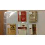 CIGARETTE PACKETS, hulls only, 10s, inc. Puria, Sweet Afton, Viscount, Ark Royal, Compass,