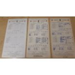 CRICKET scorecards from Lords, M.C.C., v India 1952, South Africa 1955 & Surrey 1958, G, 3