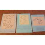 GOLF, eight multiple signed album pages & pieces, fifty signatures in total, inc. Cotton, Allis,