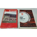 FOOTBALL, Arsenal home programmes, mainly 1970s, inc. 1968/9 (2); v Manchester United 1969/70;