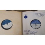 POP MUSIC, signed stickers attached to the centre of 78rpm records, inc. Johnnie Ray, Frank Weir,