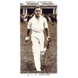 OGDEN, Prominent Cricketers of 1938, complete, some with a.c.m., G to EX, 50