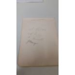 CRICKET, signed album page by Worcestershire 1920s-1930s, four signatures inc. Kilner, Santall,