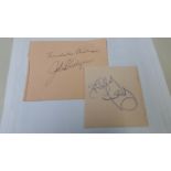 POP MUSIC, signed album pages, Michelle Phillips & John Phillips (Mamas & Papas; Billy Fury, 4.75