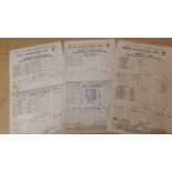 CRICKET, Scorecards from the Kennington Oval, England v India 1946; South Africa 1951 & 1955, G, 3